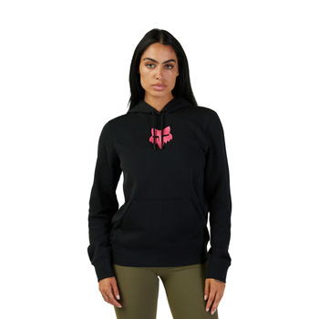 BLUZA Z KAPTUREM FOX LADY HEAD BLACK/PINK XS